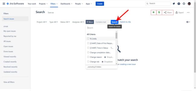 Filter and Search Issues in Jira