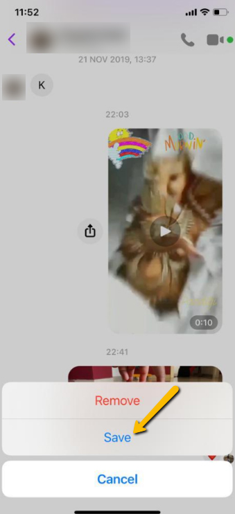 Download Video from FB Messenger to iPhone